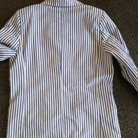 Jacadi ! 100% Cotton blue stripe blazer and shorts boy (10 YRS) - Picture 8 of 16